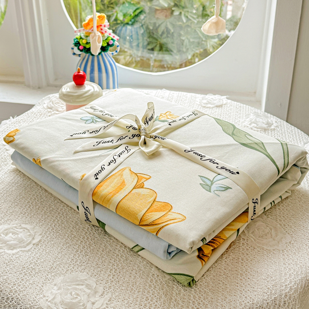 91家纺网 家纺一手货源 找家纺 佳汐蓝家纺 2026新款全棉纯棉加厚13376印花四件套 沐浴暖阳