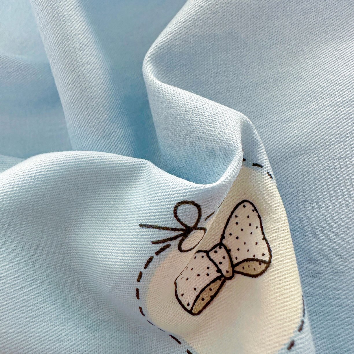 91家纺网 家纺一手货源 找家纺 佳汐蓝家纺 2026新款全棉纯棉加厚13376印花四件套 奶油蝴蝶结