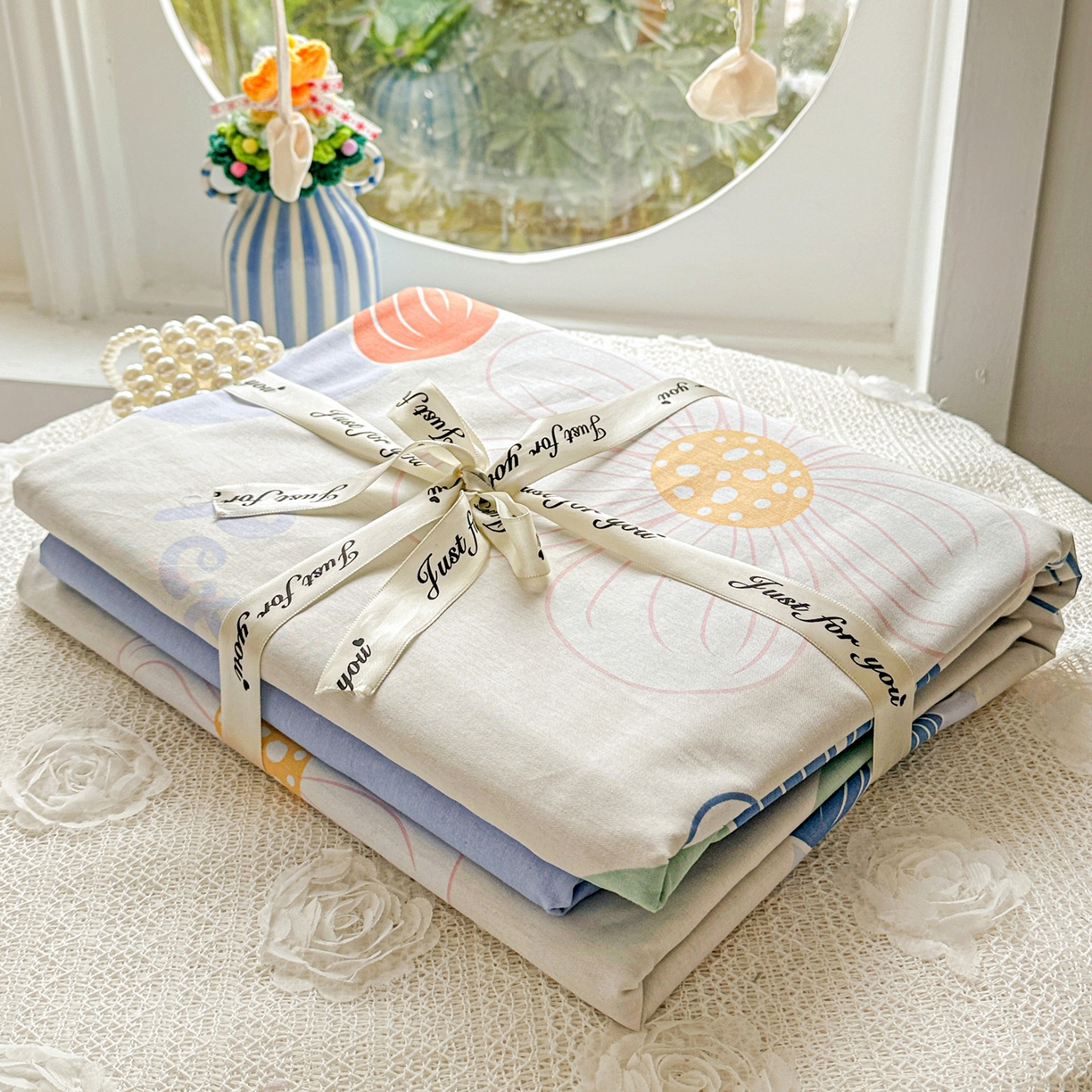 91家纺网 家纺一手货源 找家纺 佳汐蓝家纺 2026新款全棉纯棉加厚13376印花四件套 暖阳情调