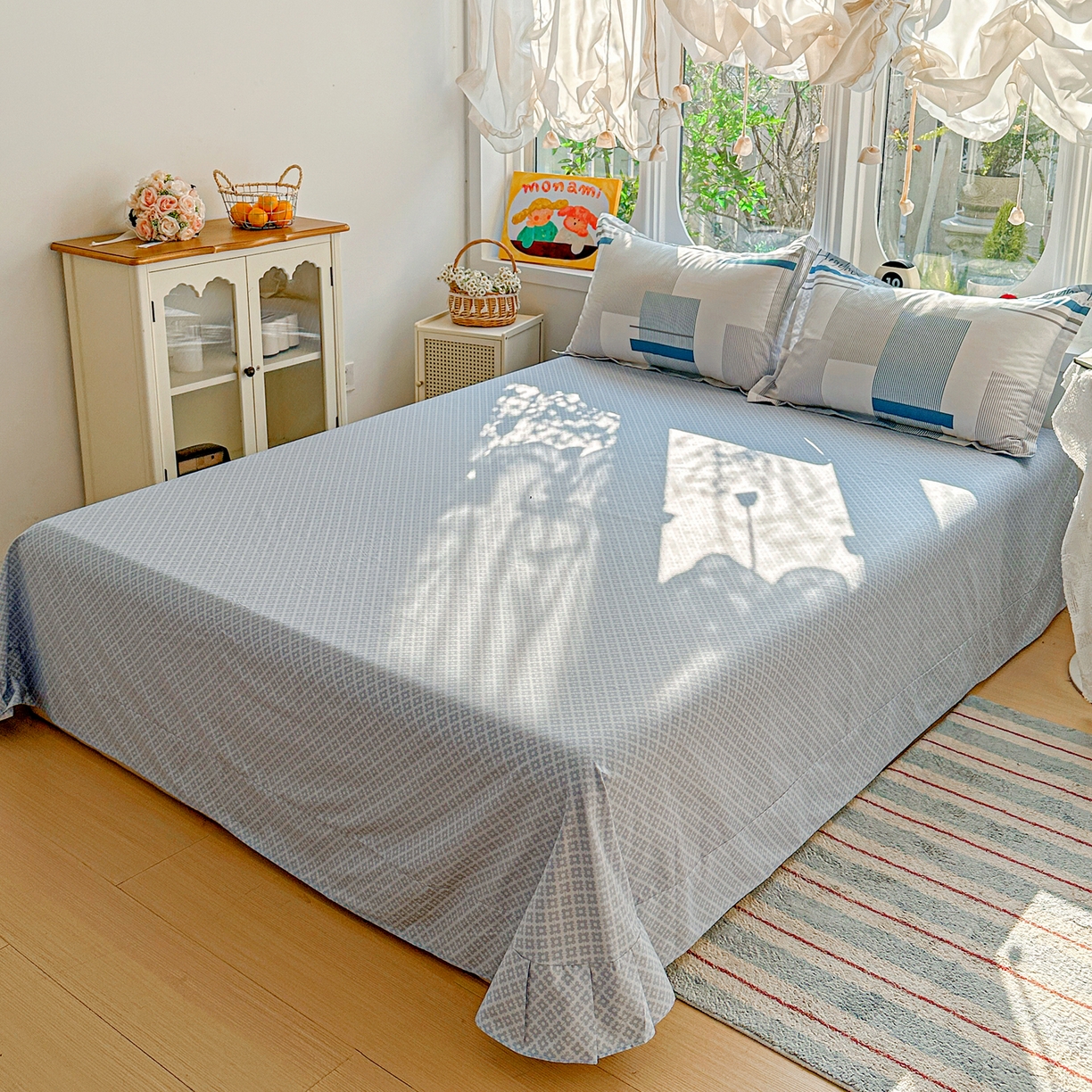 91家纺网 家纺一手货源 找家纺 佳汐蓝家纺 2026新款全棉纯棉加厚13376印花四件套 平行世界