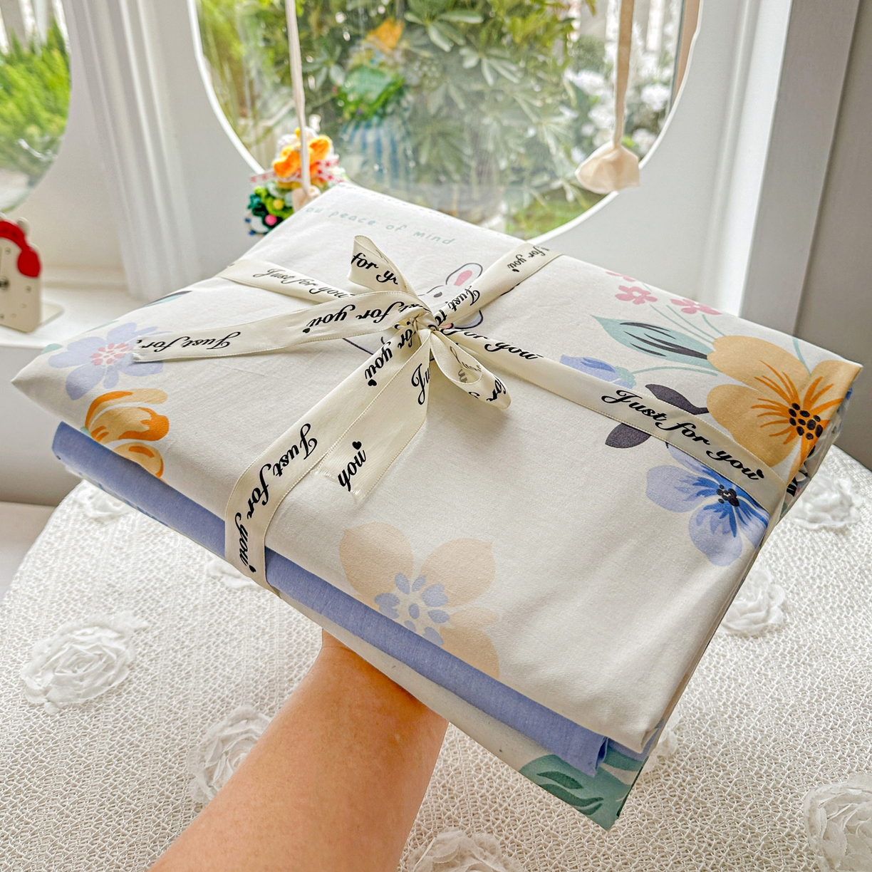 91家纺网 家纺一手货源 找家纺 佳汐蓝家纺 2026新款全棉纯棉加厚13376印花四件套 若薇