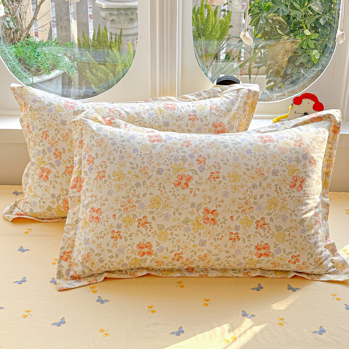 91家纺网 家纺一手货源 找家纺 佳汐蓝家纺 2026新款全棉纯棉加厚13376印花四件套 森恋花开