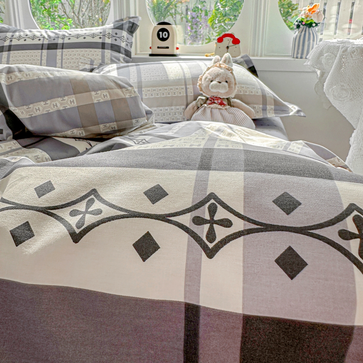 91家纺网 家纺一手货源 找家纺 佳汐蓝家纺 2026新款全棉纯棉加厚13376印花四件套 协奏曲