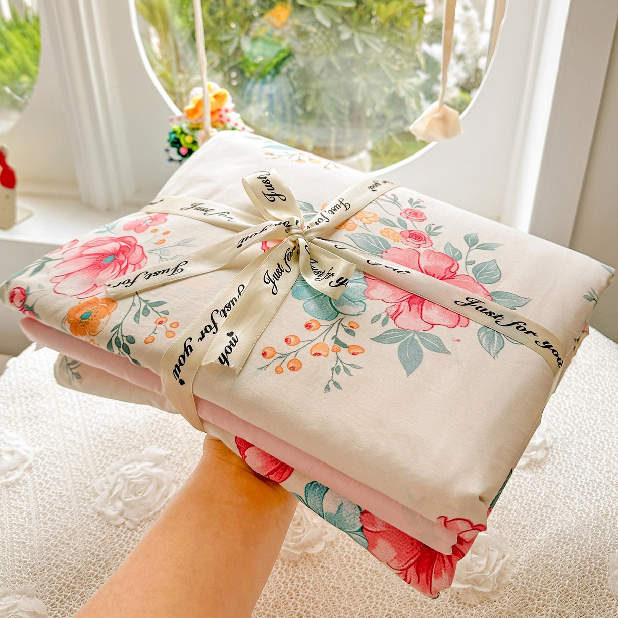 91家纺网 家纺一手货源 找家纺 佳汐蓝家纺 2026新款全棉纯棉加厚13376印花四件套 馨兰