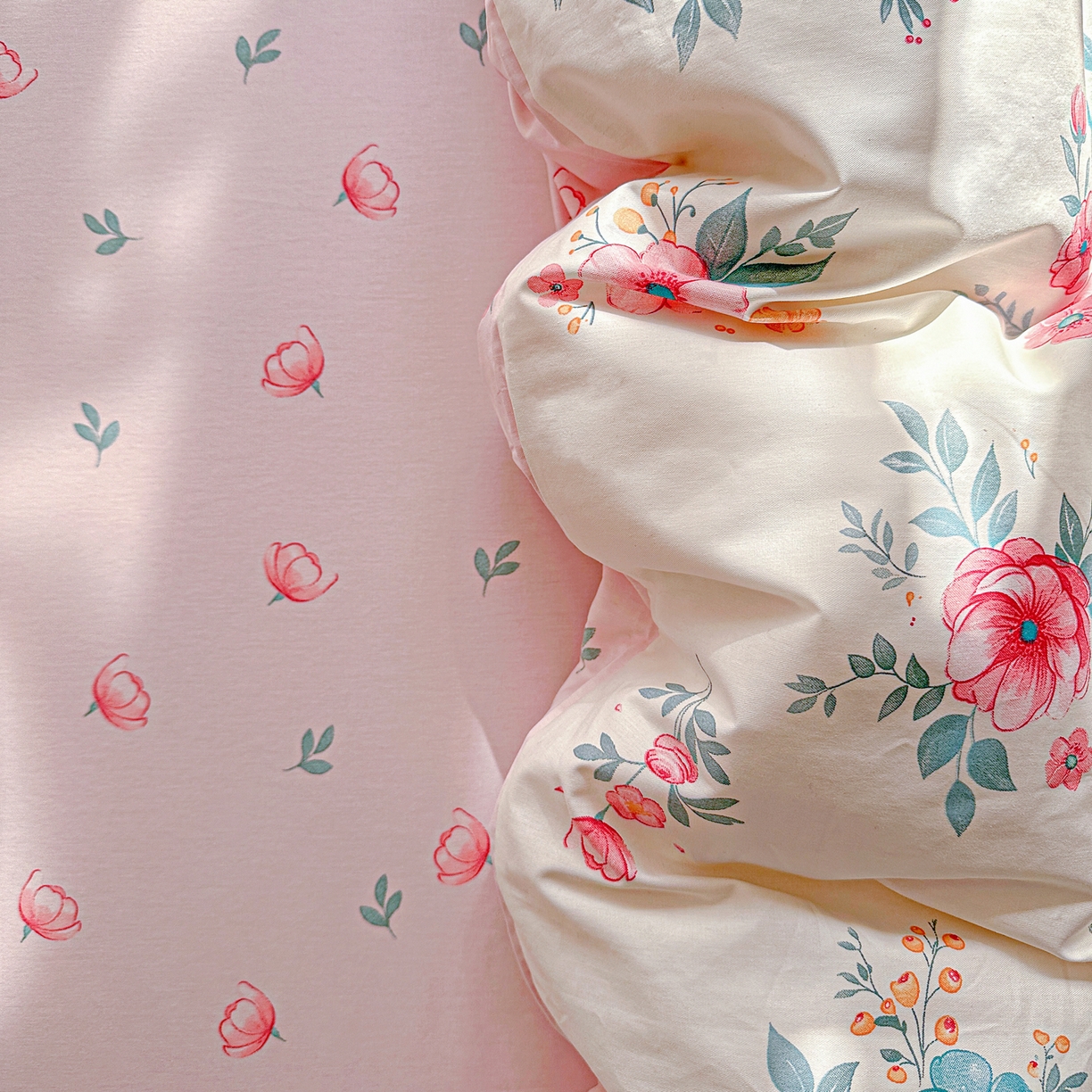 91家纺网 家纺一手货源 找家纺 佳汐蓝家纺 2026新款全棉纯棉加厚13376印花四件套 馨兰