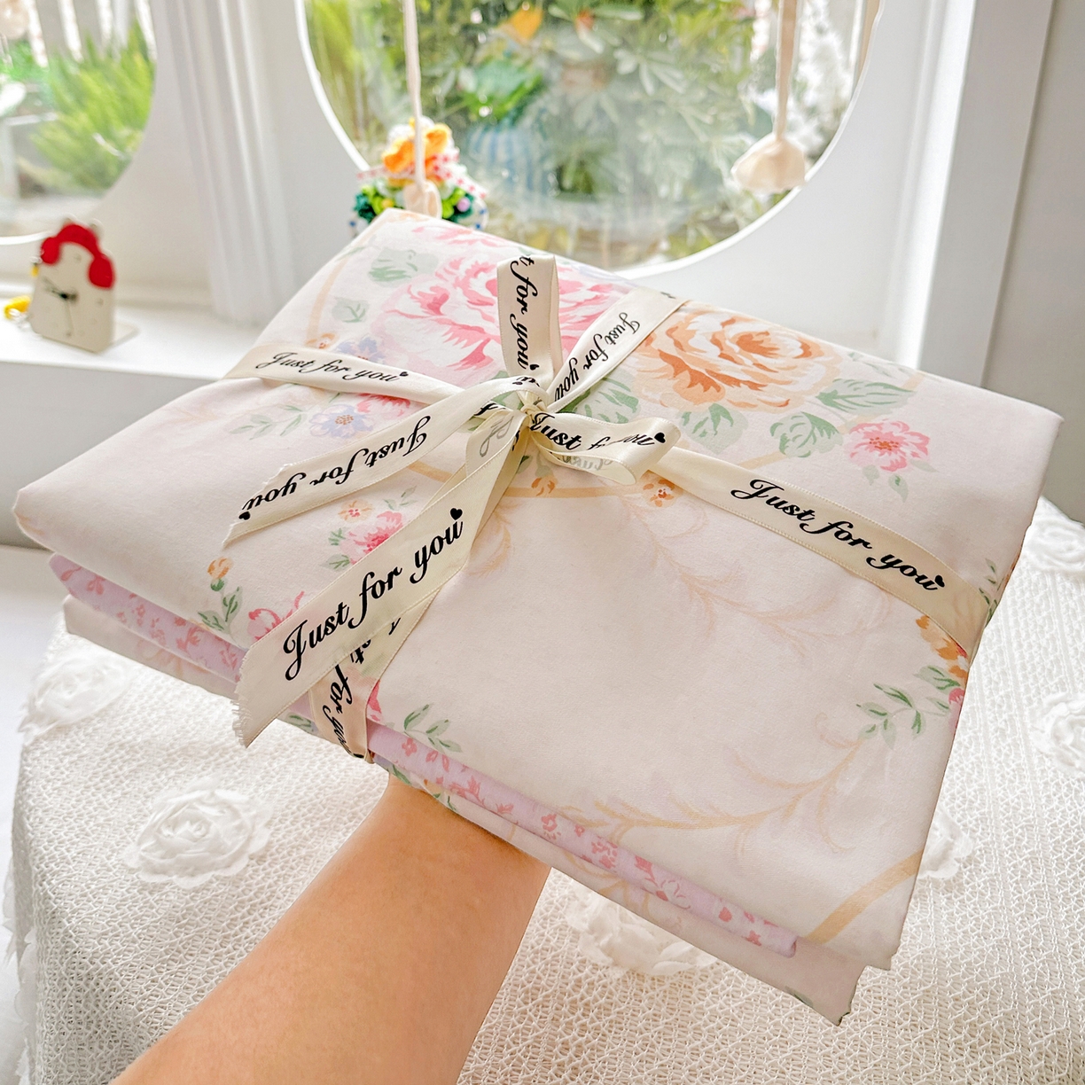 91家纺网 家纺一手货源 找家纺 佳汐蓝家纺 2026新款全棉纯棉加厚13376印花四件套 杏雨寻春