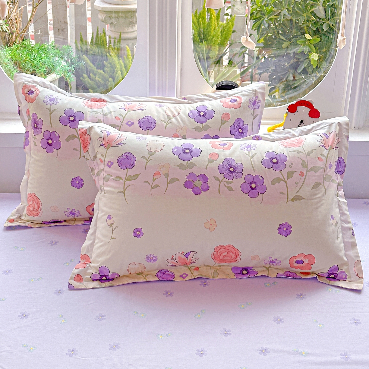 91家纺网 家纺一手货源 找家纺 佳汐蓝家纺 2026新款全棉纯棉加厚13376印花四件套 樱雪