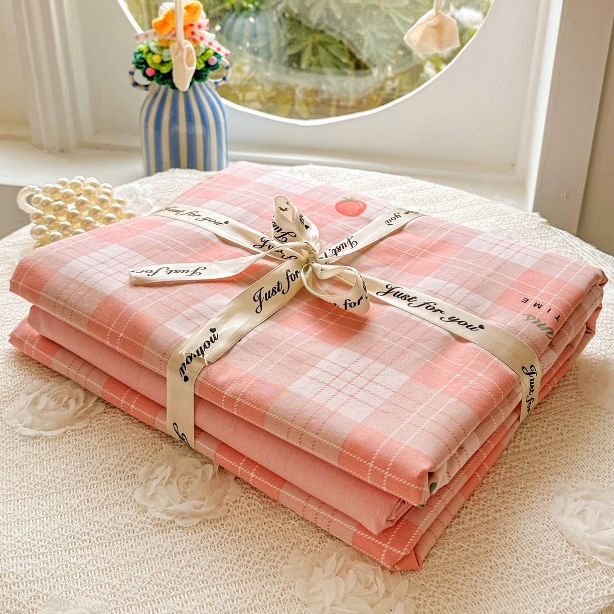 91家纺网 家纺一手货源 找家纺 佳汐蓝家纺 2026新款全棉纯棉加厚13376印花四件套 早安