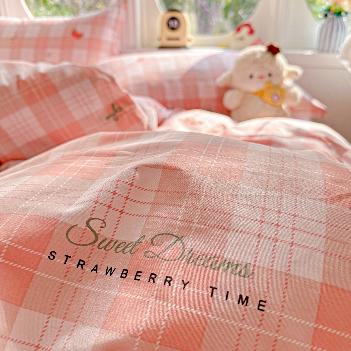 91家纺网 家纺一手货源 找家纺 佳汐蓝家纺 2026新款全棉纯棉加厚13376印花四件套 早安