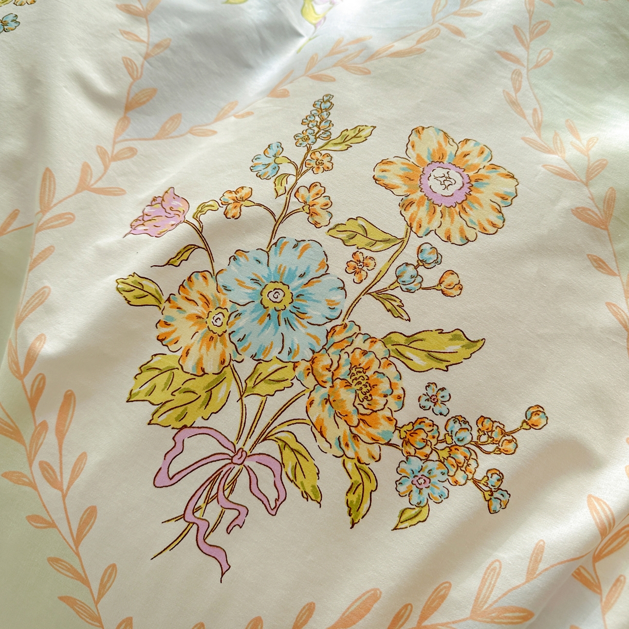 91家纺网 家纺一手货源 找家纺 佳汐蓝家纺 2026新款全棉纯棉加厚13376印花四件套 芷妍