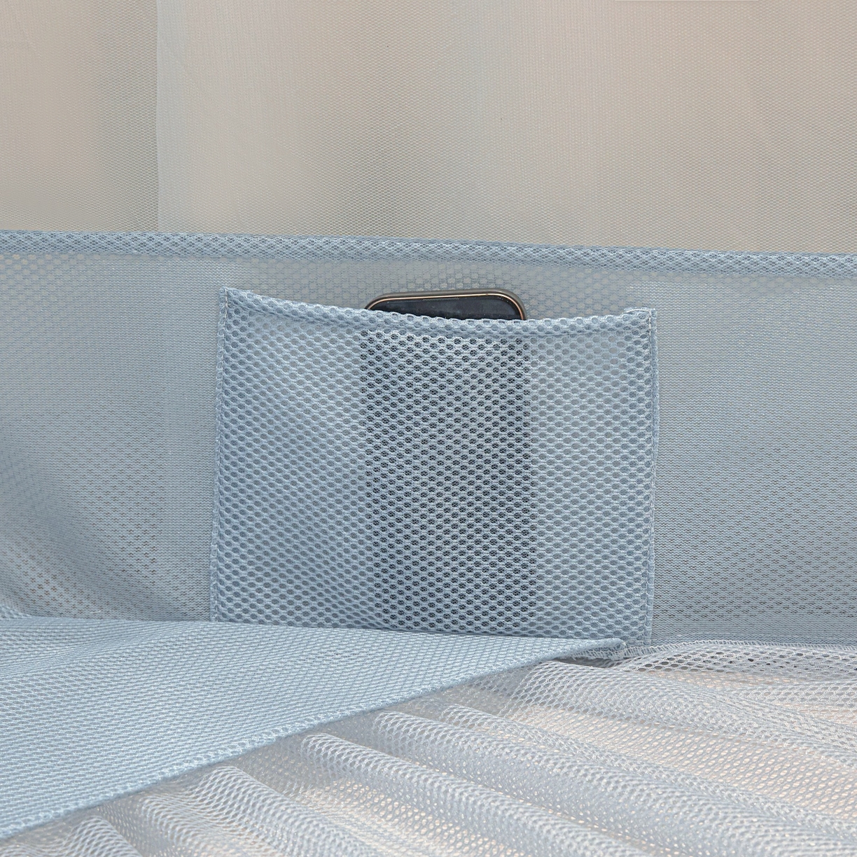 91家纺网 家纺一手货源 找家纺 （总）雪姿家纺 2026新款T+U型刺绣花边床笠回底款三开门外穿坐床蚊帐-坐床樱桃