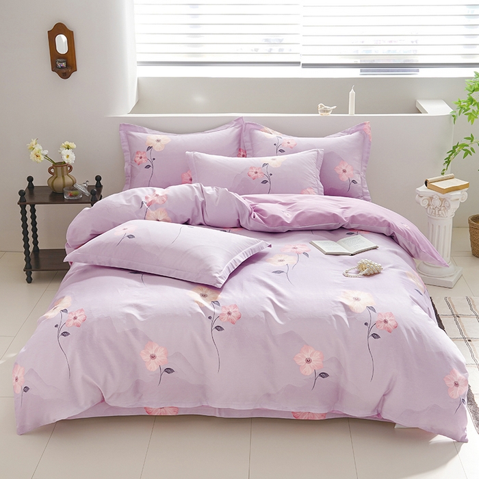 91家纺网 家纺一手货源 找家纺 登登家纺 2026新款全棉四件套 清风絮语