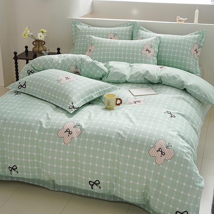 91家纺网 家纺一手货源 找家纺 登登家纺 2026新款全棉四件套 蝴蝶结