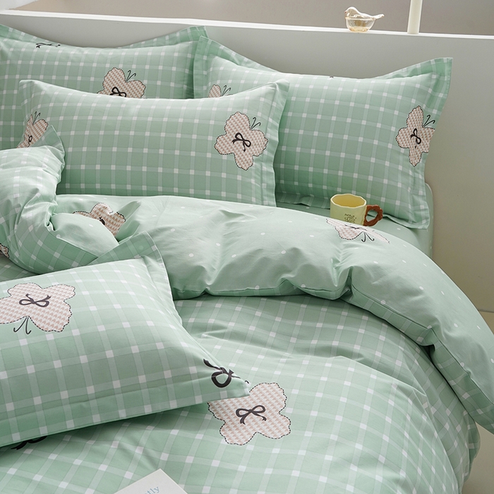 91家纺网 家纺一手货源 找家纺 登登家纺 2026新款全棉四件套 蝴蝶结