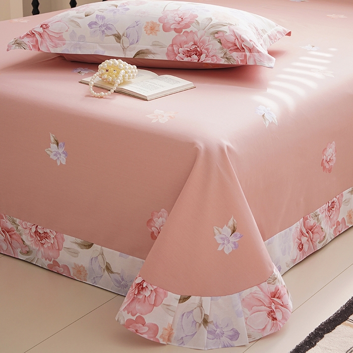 91家纺网 家纺一手货源 找家纺 登登家纺 2026新款全棉四件套 倾城花恋