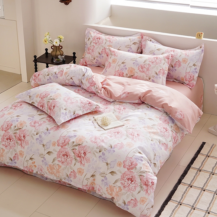 91家纺网 家纺一手货源 找家纺 登登家纺 2026新款全棉四件套 倾城花恋