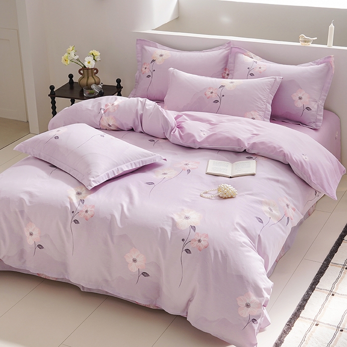 91家纺网 家纺一手货源 找家纺 登登家纺 2026新款全棉四件套 清风絮语