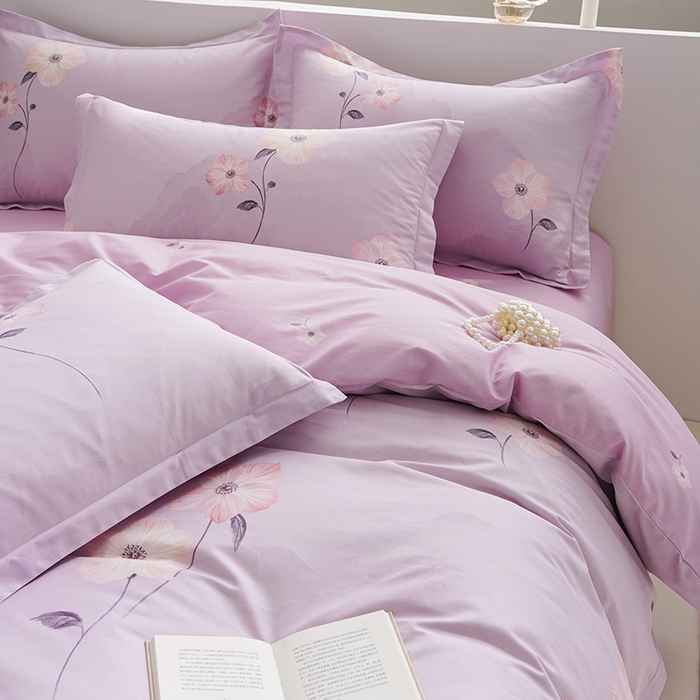 91家纺网 家纺一手货源 找家纺 登登家纺 2026新款全棉四件套 清风絮语