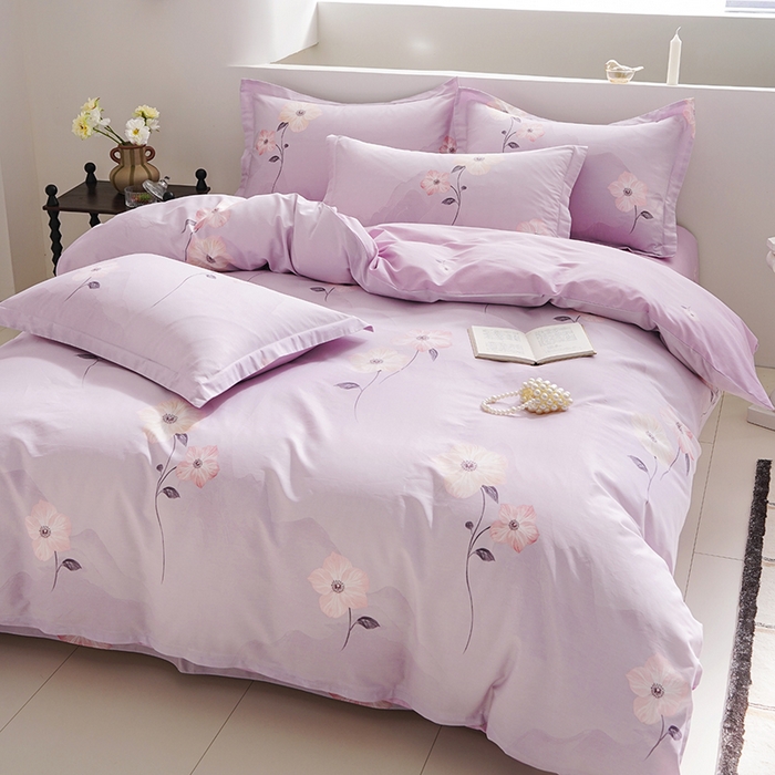 91家纺网 家纺一手货源 找家纺 登登家纺 2026新款全棉四件套 清风絮语