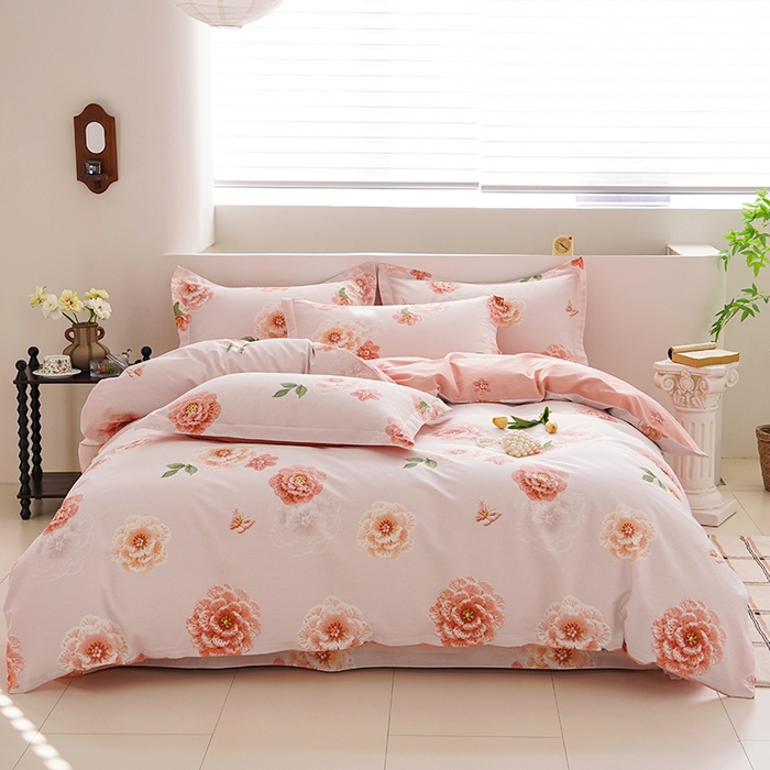 登登家纺 2026新款全棉四件套 情书