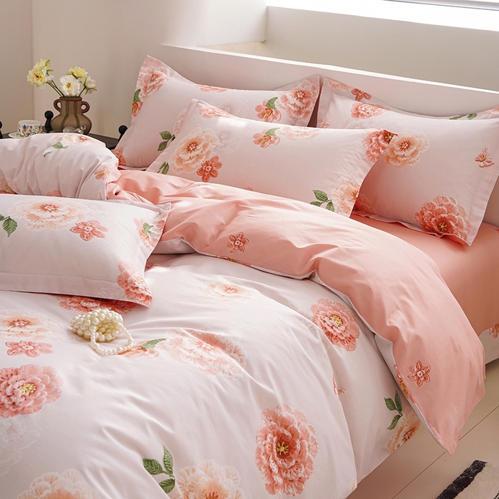 91家纺网 家纺一手货源 找家纺 登登家纺 2026新款全棉四件套 情书