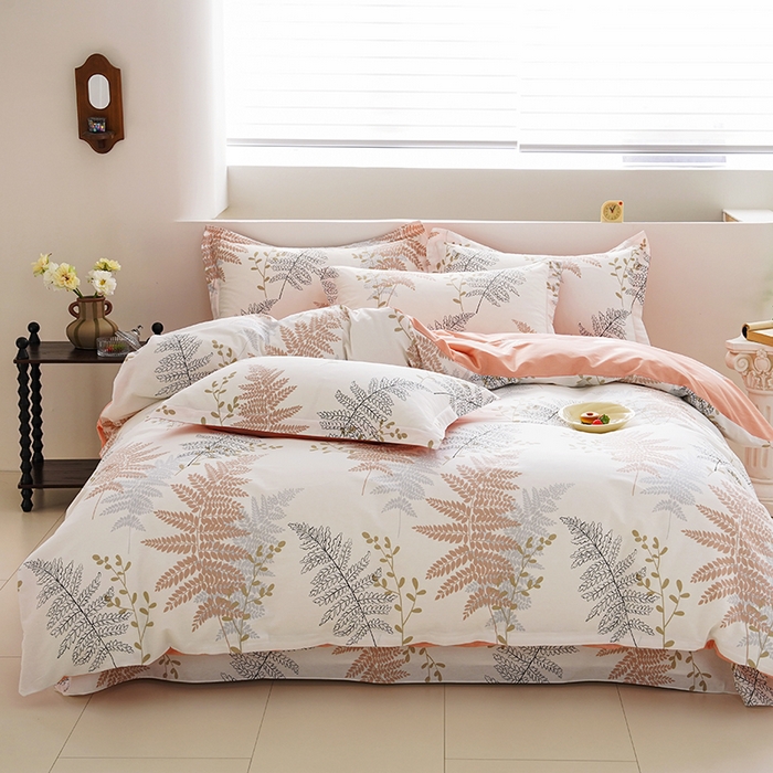 登登家纺 2026新款全棉四件套 优雅恋人