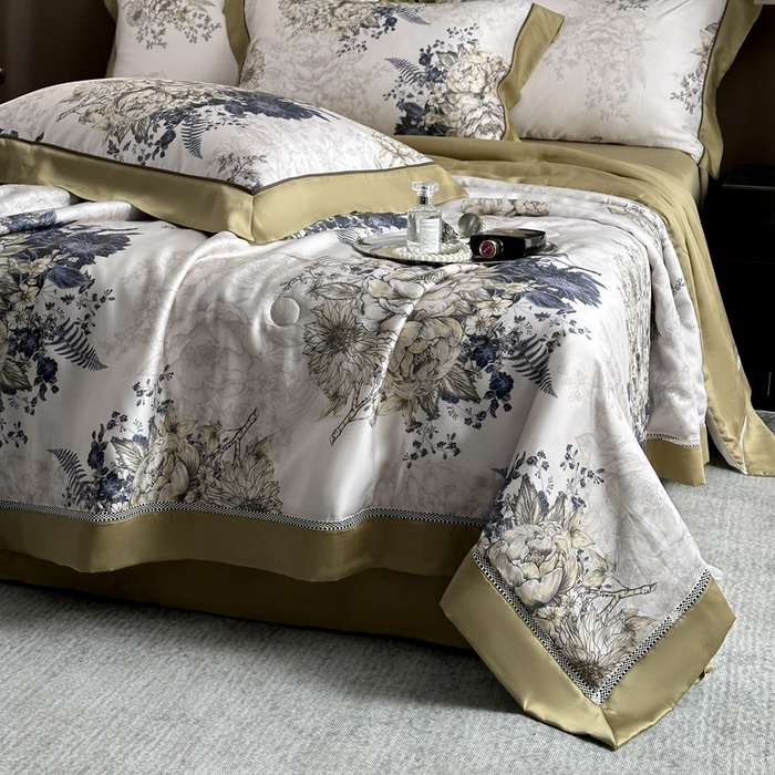 91家纺网 家纺一手货源 找家纺 （总）娇逸家居 2026新款60s天丝数码印花夏被夏凉被空调被四件套