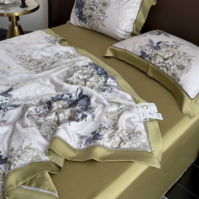 91家纺网 家纺一手货源 找家纺 （总）娇逸家居 2026新款60s天丝数码印花夏被夏凉被空调被四件套