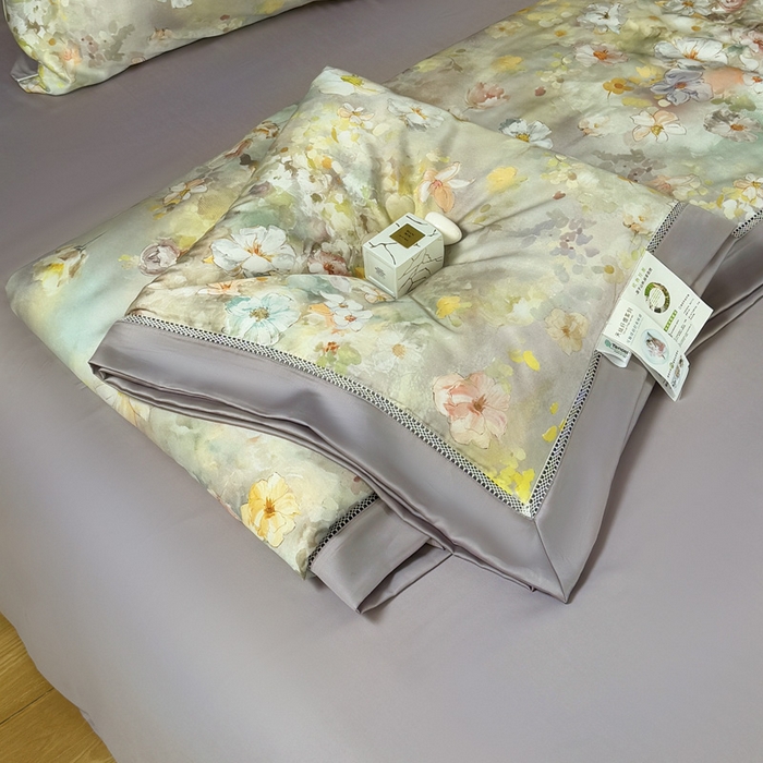 91家纺网 家纺一手货源 找家纺 （总）娇逸家居 2026新款60s天丝数码印花夏被夏凉被空调被四件套