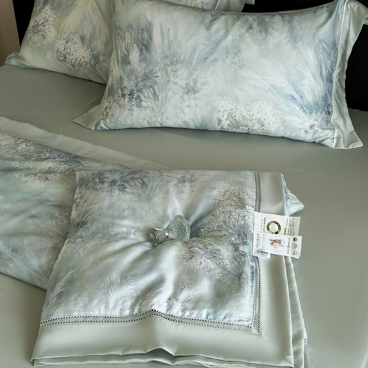 91家纺网 家纺一手货源 找家纺 （总）娇逸家居 2026新款60s天丝数码印花夏被夏凉被空调被四件套