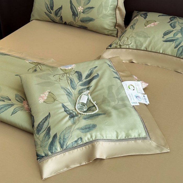 91家纺网 家纺一手货源 找家纺 娇逸家居 2026新款60s天丝数码印花夏被夏凉被空调被四件套 焕新