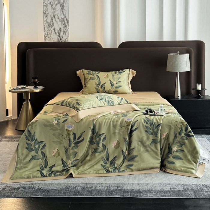 91家纺网 家纺一手货源 找家纺 娇逸家居 2026新款60s天丝数码印花夏被夏凉被空调被四件套 焕新