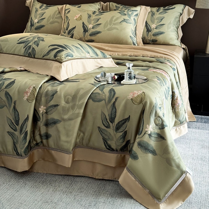 91家纺网 家纺一手货源 找家纺 娇逸家居 2026新款60s天丝数码印花夏被夏凉被空调被四件套 焕新