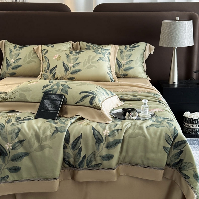 91家纺网 家纺一手货源 找家纺 娇逸家居 2026新款60s天丝数码印花夏被夏凉被空调被四件套 焕新