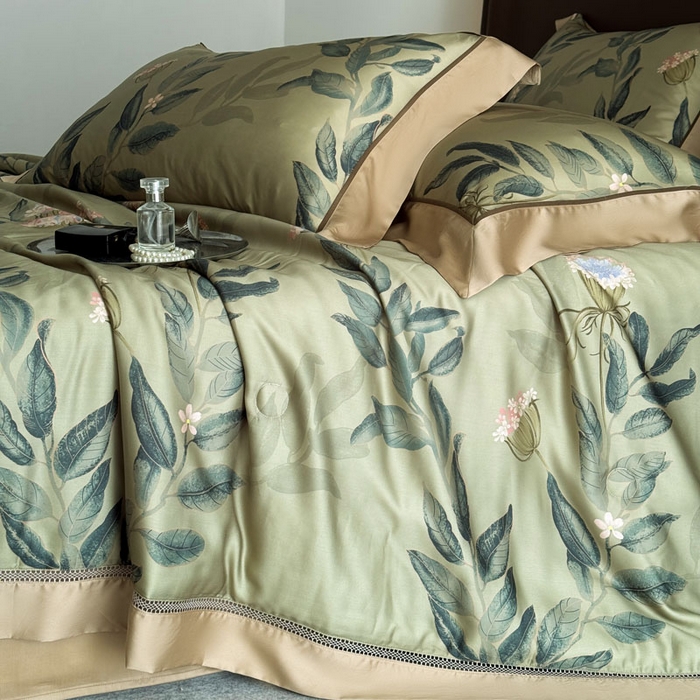 91家纺网 家纺一手货源 找家纺 娇逸家居 2026新款60s天丝数码印花夏被夏凉被空调被四件套 焕新