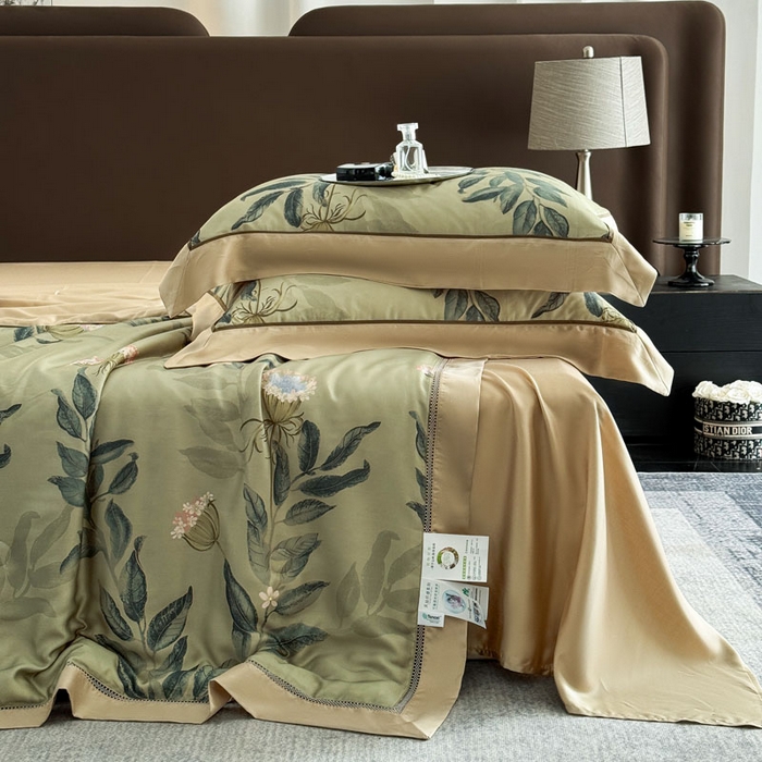 91家纺网 家纺一手货源 找家纺 娇逸家居 2026新款60s天丝数码印花夏被夏凉被空调被四件套 焕新