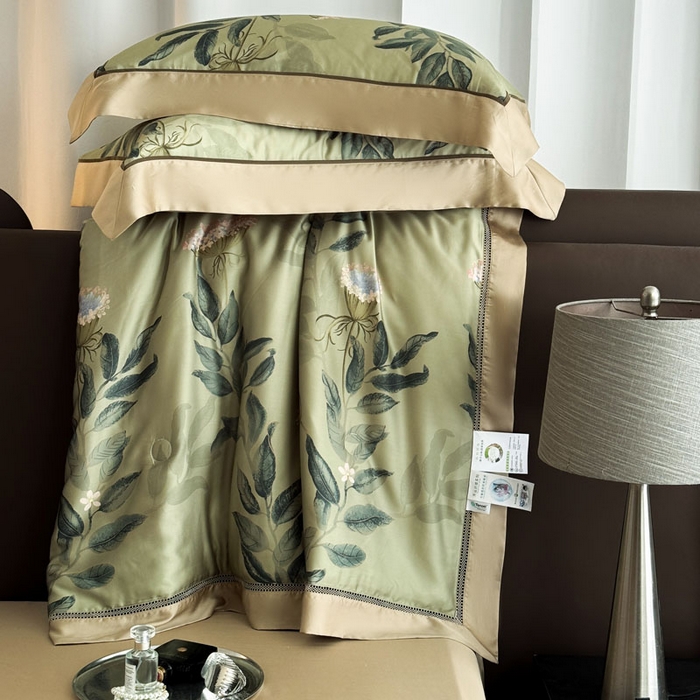 91家纺网 家纺一手货源 找家纺 娇逸家居 2026新款60s天丝数码印花夏被夏凉被空调被四件套 焕新