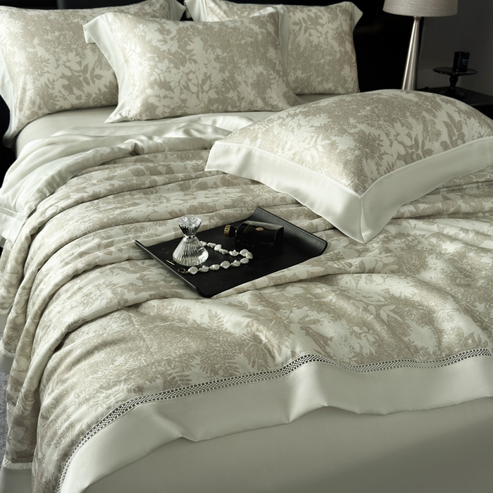 91家纺网 家纺一手货源 找家纺 娇逸家居 2026新款60s天丝数码印花夏被夏凉被空调被四件套 林兮