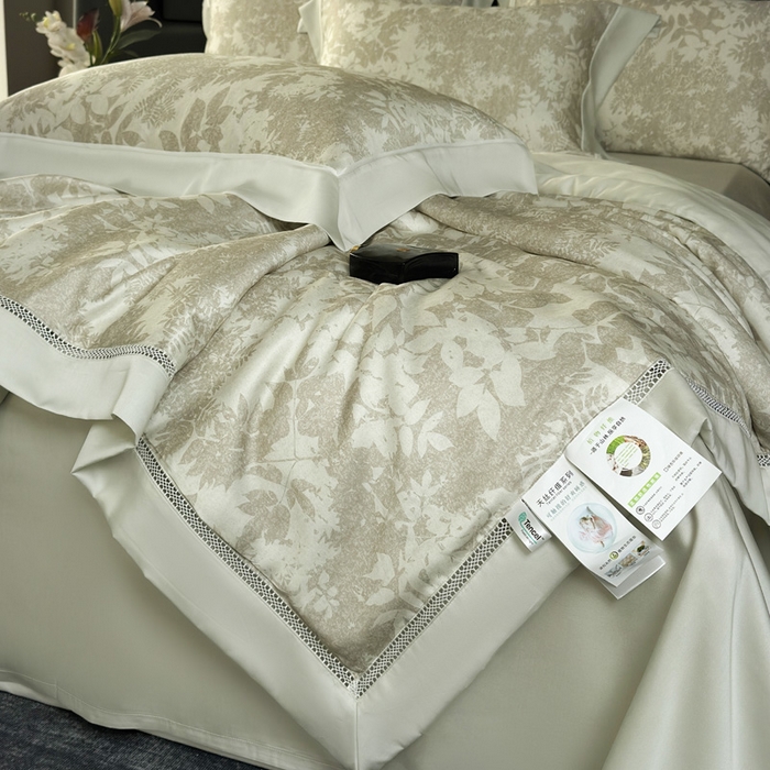 91家纺网 家纺一手货源 找家纺 娇逸家居 2026新款60s天丝数码印花夏被夏凉被空调被四件套 林兮