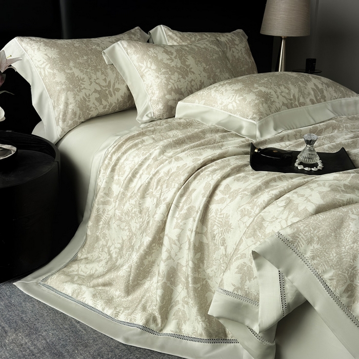 91家纺网 家纺一手货源 找家纺 娇逸家居 2026新款60s天丝数码印花夏被夏凉被空调被四件套 林兮