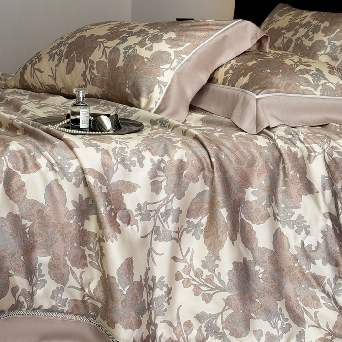 91家纺网 家纺一手货源 找家纺 娇逸家居 2026新款60s天丝数码印花夏被夏凉被空调被四件套 龄茵