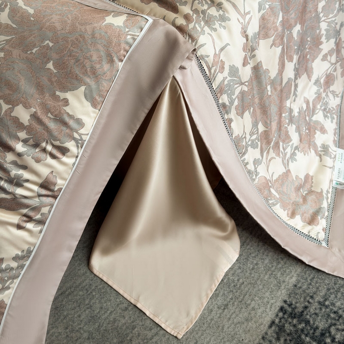 91家纺网 家纺一手货源 找家纺 娇逸家居 2026新款60s天丝数码印花夏被夏凉被空调被四件套 龄茵