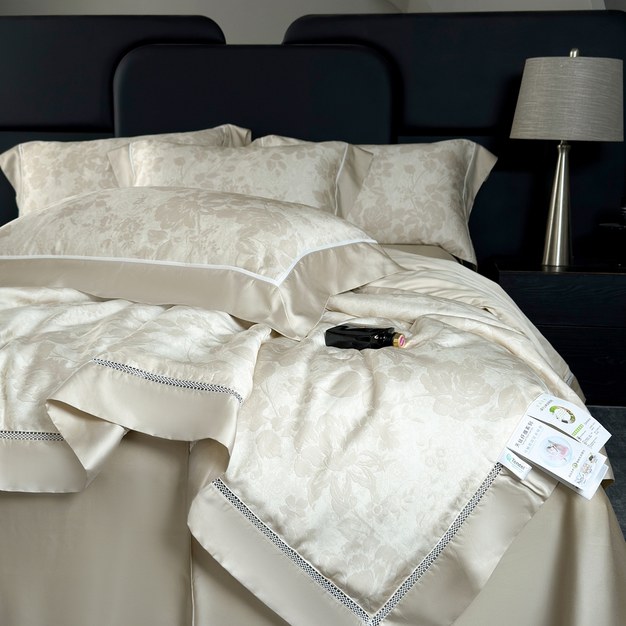 91家纺网 家纺一手货源 找家纺 娇逸家居 2026新款60s天丝数码印花夏被夏凉被空调被四件套 骆雪