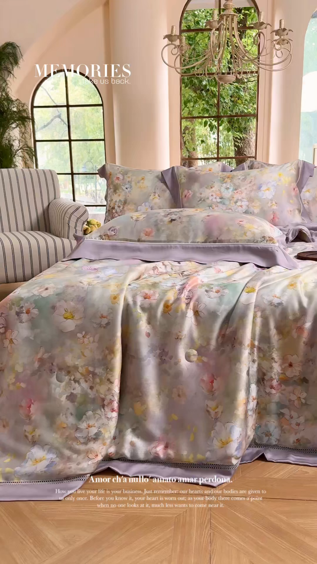 91家纺网 家纺一手货源 找家纺 娇逸家居 2026新款60s天丝数码印花夏被夏凉被空调被四件套 如飒