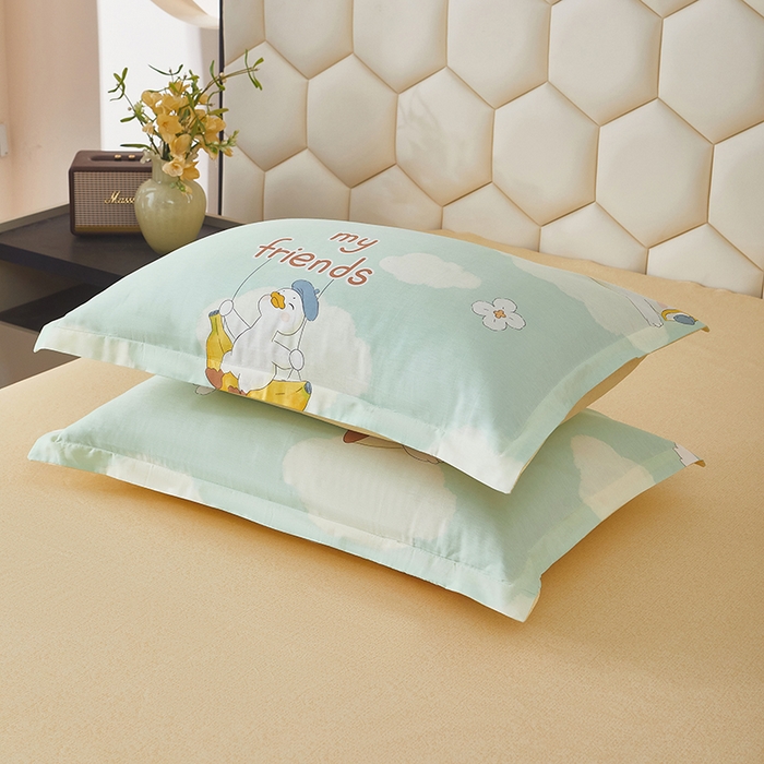 91家纺网 家纺一手货源 找家纺 （总）约素家纺 2025新款全棉印花单枕套