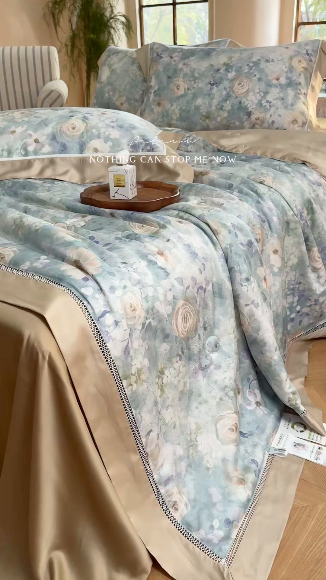 91家纺网 家纺一手货源 找家纺 娇逸家居 2026新款60s天丝数码印花夏被夏凉被空调被四件套 素瑾