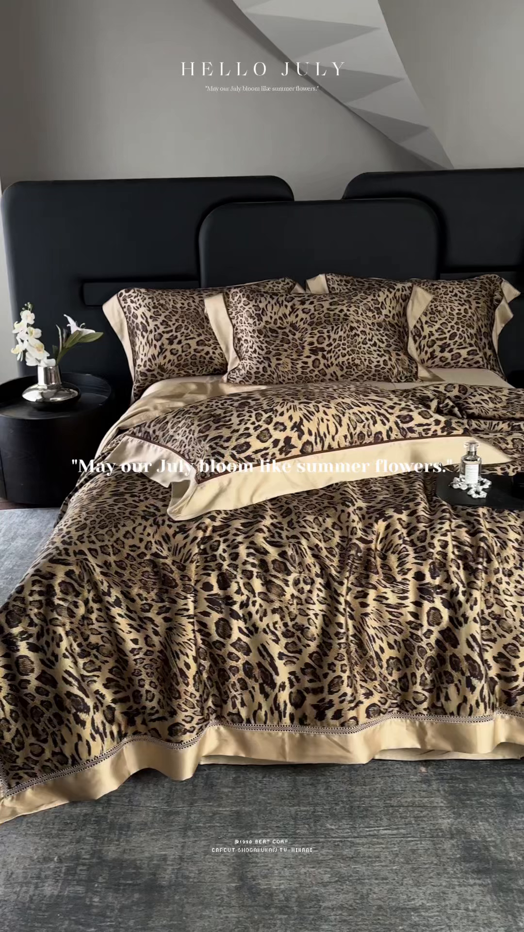 91家纺网 家纺一手货源 找家纺 娇逸家居 2026新款60s天丝数码印花夏被夏凉被空调被四件套 野趣-咖