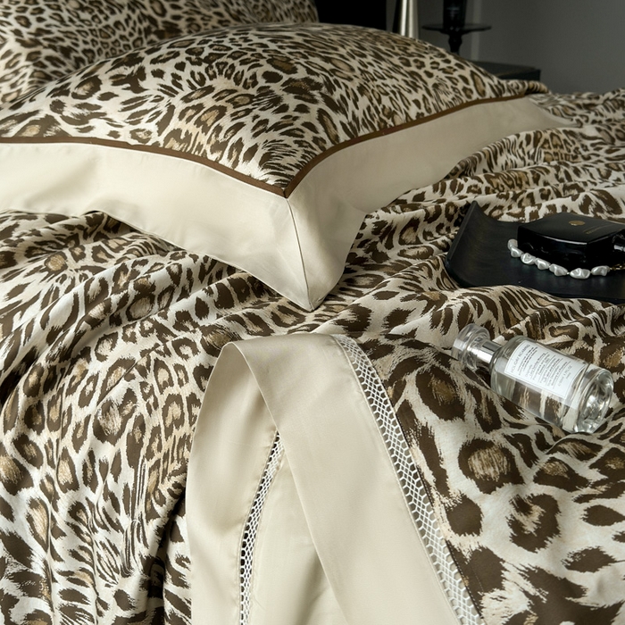 91家纺网 家纺一手货源 找家纺 娇逸家居 2026新款60s天丝数码印花夏被夏凉被空调被四件套 野趣-米