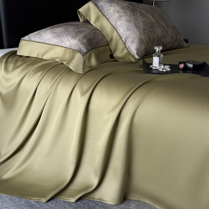 91家纺网 家纺一手货源 找家纺 娇逸家居 2026新款60s天丝数码印花夏被夏凉被空调被四件套 语叶