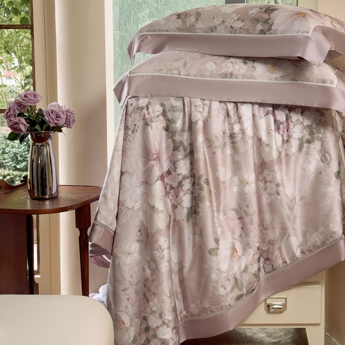 91家纺网 家纺一手货源 找家纺 娇逸家居 2026新款60s天丝数码印花夏被夏凉被空调被四件套 悦澜